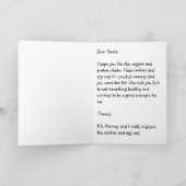 Liebe Sankt… Feiertagskarte (Innenseite)