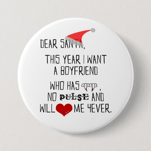 Liebe Sankt… - großer Knopf Button (Vorderseite)