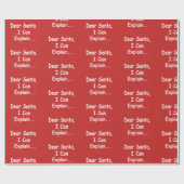 Liebe Sankt kann ich lustiges Geschenkpapier (Flach)