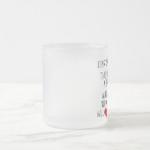 Liebe Sankt… - mattierte GlasTasse Mattglastasse (Mittel)