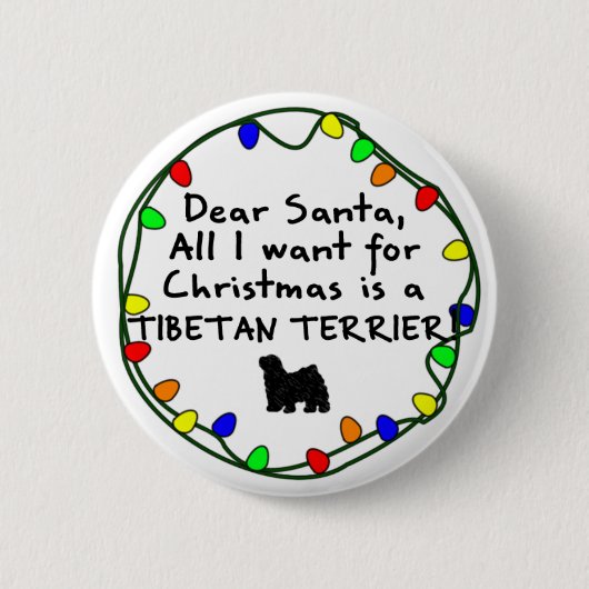 Liebe Sankt tibetanisches Terrier Button (Vorderseite)