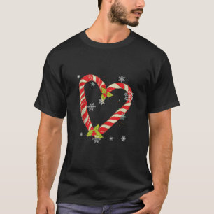 Liebe Santa Candy Cane Weihnachten T-Shirt