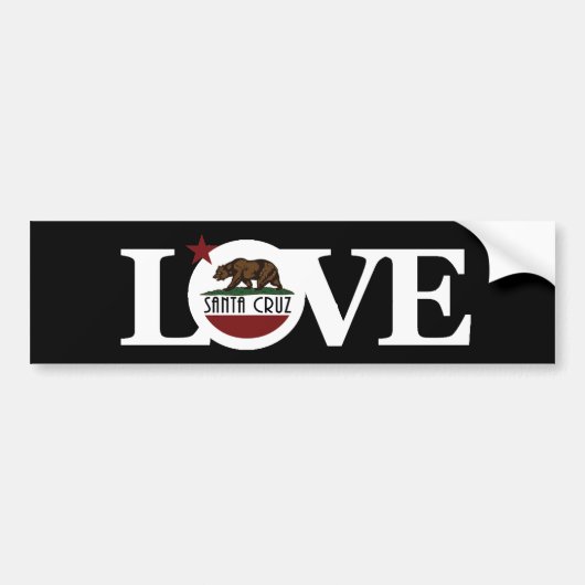 LIEBE Santa Cruz Autoaufkleber (Vorne)