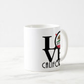LIEBE Santa Cruz Kalifornien 11oz Kaffeetasse (VorderseiteRechts)