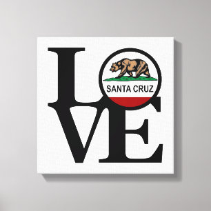 LIEBE Santa Cruz Leinwand Art