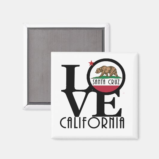 LIEBE Santa Cruz Magnet (Vorderseite/Rückseite)