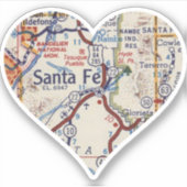 Liebe Santa Fe Karte Aufkleber (Vorderseite)