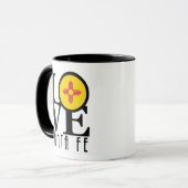 LIEBE Santa Fe New mexico 11oz Tasse (Vorderseite Links)