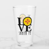 LIEBE Santa Fe New Mexico Glas (Rückseite)