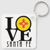 LIEBE Santa Fe New Mexico Schlüsselanhänger (Rückseite)