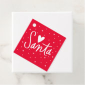 Liebe Santa Geschenkanhänger (Beispiel)