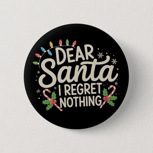 Liebe Santa I Bedret Nichts WeihnachtsfamilienMatc Button (Vorderseite)