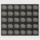Liebe Santa I Bedret Nichts WeihnachtsfamilienMatc Geschenkpapier (Flach)