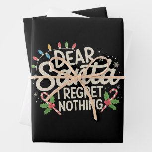 Liebe Santa I Bedret Nichts WeihnachtsfamilienMatc Geschenkpapier Set