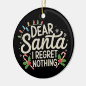 Liebe Santa I Bedret Nichts WeihnachtsfamilienMatc Keramik Ornament (Links)