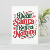 Liebe Santa I Bedret Nothing Feiertagskarte (Stehend Vorderseite)