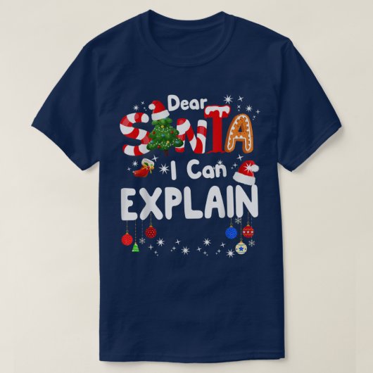 Liebe Santa I Can Eplain Weihnachtsjunge Kinder T-Shirt (Design vorne)