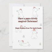 Liebe Santa I kann erklären (Hund) Karte (Rückseite)