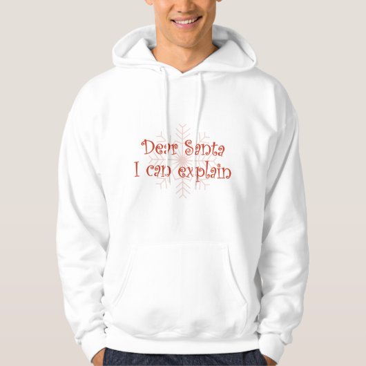 Liebe Santa I kann Ihnen erklären Hoodie (Vorderseite)