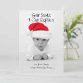 Liebe Santa I kann Weihnachten Personalisiert erkl (Stehend Vorderseite)