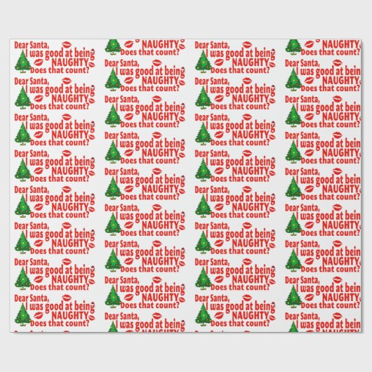 Liebe Santa I war gut Geschenkpapier (Flach)