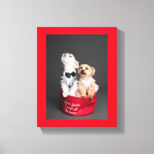 LIEBE SANTA, ICH WOLLTE ALLE KNOCHEN LEINWANDDRUCK (Vorderseite)