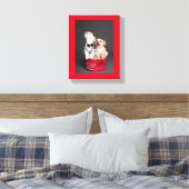 LIEBE SANTA, ICH WOLLTE ALLE KNOCHEN LEINWANDDRUCK (Insitu (Schlafzimmer))