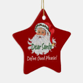 Liebe Santa Ornaments Keramikornament (Rechts)