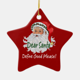 Liebe Santa Ornaments Keramikornament