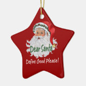 Liebe Santa Ornaments Keramikornament (Links)