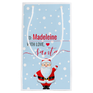 "Liebe, Santa" Süßes Schneegeschenk zum Weihnachts Kleine Geschenktüte