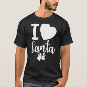 Liebe Santa Xmas Tage Sprichwort Slogan Quotes Fam T-Shirt
