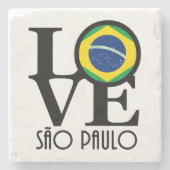 LIEBE Sao Paulo Steinuntersetzer (Vorderseite)