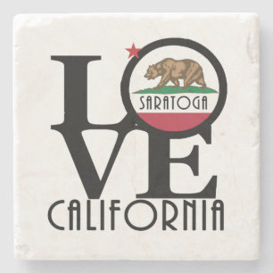 LIEBE Saratoga California Steinuntersetzer