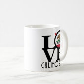 LIEBE Saratoga Kalifornien 11oz Kaffeetasse (VorderseiteRechts)