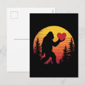 Liebe Sasquatch Sunset Feiertagspostkarte (Vorne/Hinten)