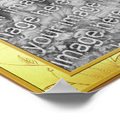 Liebe Satin-Rahmen hinzufügen Foto Poster (Ecke)