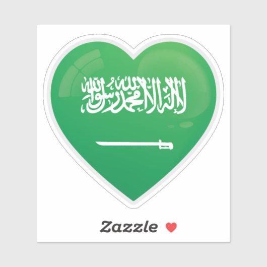 Liebe Saudi-Arabien Aufkleber (Blatt)