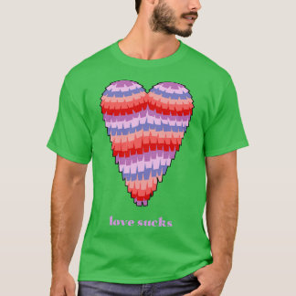 Liebe saugt Herzknete valentinstag T-Shirt