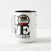 LIEBE Sausalito 15oz Zweifarbige Tasse (Vorderseite Links)