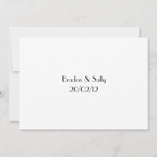 Liebe Save The Date (Rückseite)