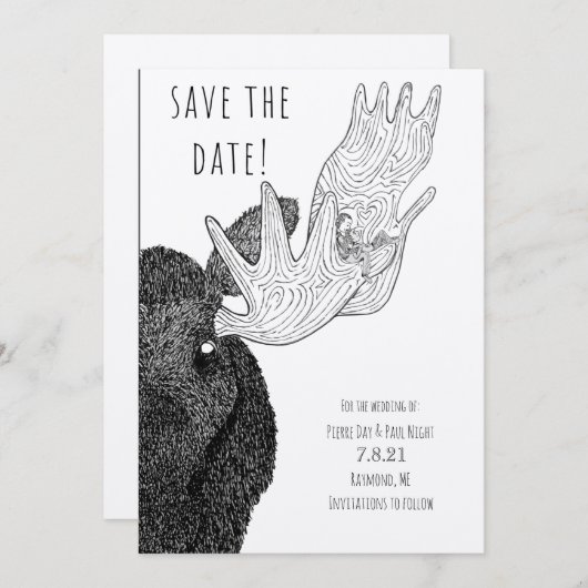 LIEBE - SAVE THE DATE (Vorne/Hinten)