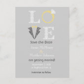 LIEBE - Save the Date Postkarte (Vorderseite)