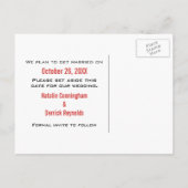 Liebe Save the Date Postkarte (Rückseite)