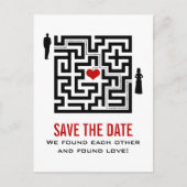 Liebe Save the Date Postkarte (Vorderseite)