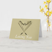 Liebe Sax Greetings Card Karte (Gelbe Blume)