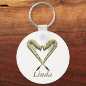 Liebe Sax Keyring Schlüsselanhänger (Vorderseite)