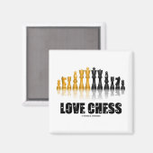 Liebe Schach Magnet (Vorderseite/Rückseite)