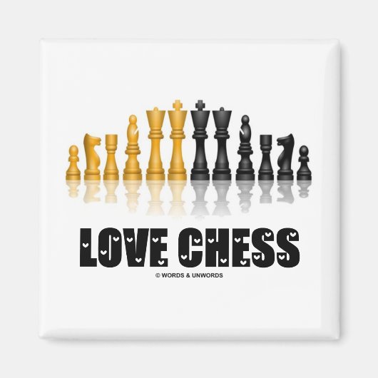 Liebe Schach Magnet (Vorne)