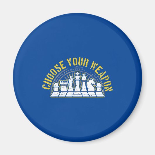 Liebe Schach Wählen Sie Ihr Waffengeschenk Idee Sc Magnet (Vorne)